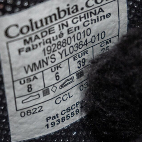 Columbia Meadows Omni-Heat 3D Snow Boots Women's Size 8 Waterproof Black YL0364 - Picture 5 of 7